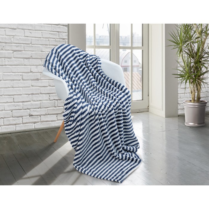 Плед Zigzag, размер 180х200 см, цвет синий
Плед Zigzag, размер 180х200 см, цвет синий