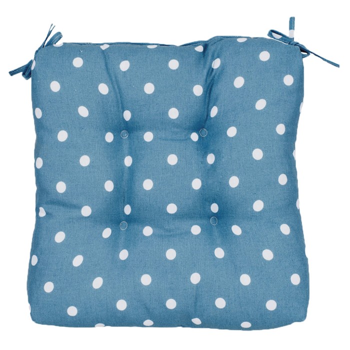 Подушка на стул Blue polka dot, размер 40х40 см, цвет синий
Подушка на стул Blue polka dot, размер 40х40 см, цвет синий