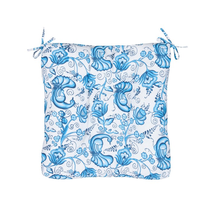 Подушка на стул Bluebird, размер 40х40 см, цвет синий
Подушка на стул Bluebird, размер 40х40 см, цвет синий