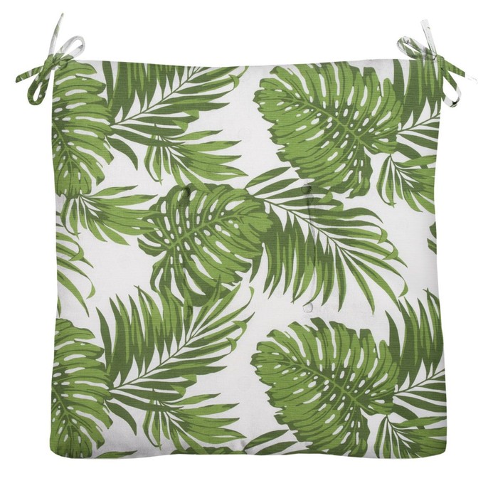 Подушка на стул Leaves, размер 40х40 см, цвет зеленый
Подушка на стул Leaves, размер 40х40 см, цвет зеленый