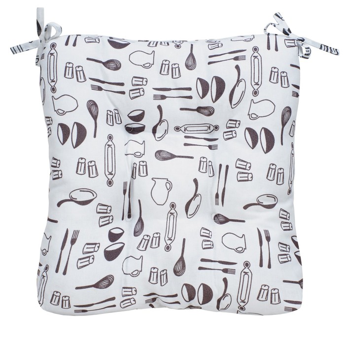 Подушка на стул Loft, размер 40х40 см, цвет серый
Подушка на стул Loft, размер 40х40 см, цвет серый