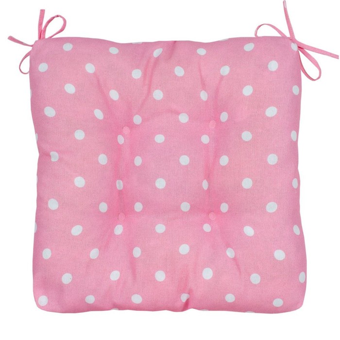 Подушка на стул Pink polka dot, размер 40х40 см, цвет розовый
Подушка на стул Pink polka dot, размер 40х40 см, цвет розовый