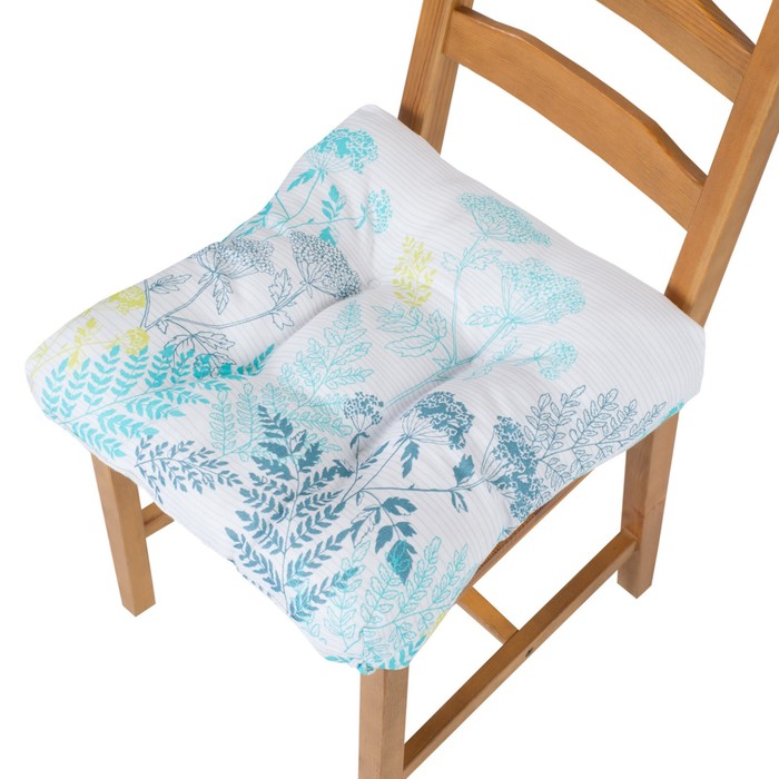 Подушка на стул Scandi, размер 40х40 см, цвет голубой
Подушка на стул Scandi, размер 40х40 см, цвет голубой