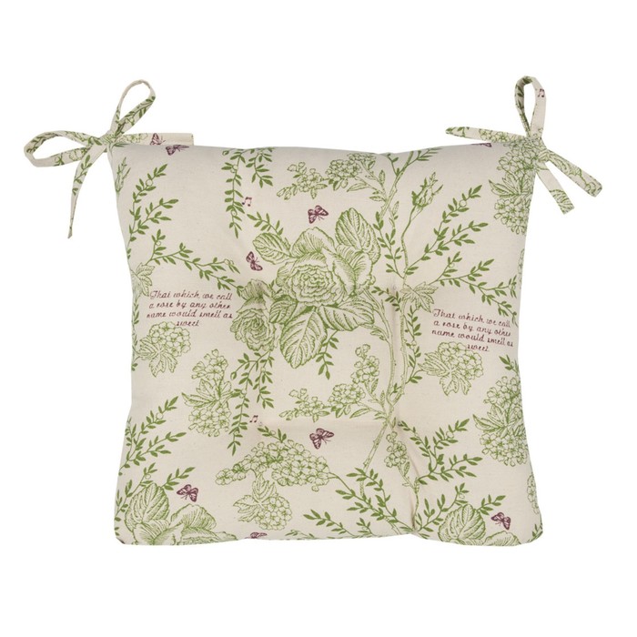 Подушка на стул Shakespeare, размер 40х40 см, цвет зеленый
Подушка на стул Shakespeare, размер 40х40 см, цвет зеленый