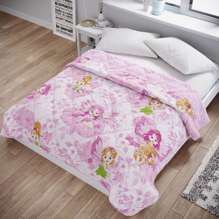 Покрывало стеганное Little princess, размер 150х200 см, цвет розовый
Покрывало стеганное Little princess, размер 150х200 см, цвет розовый