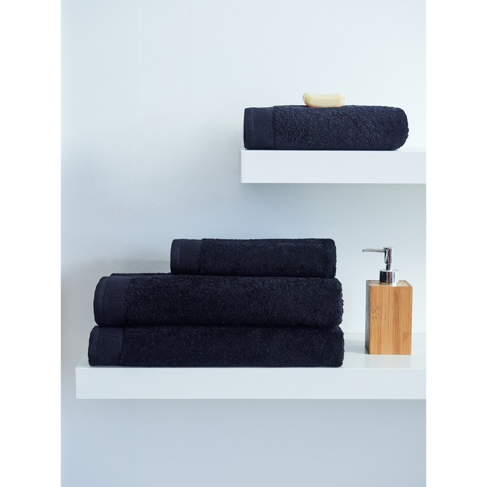 Полотенце махровое Black, размер 100х150 см, цвет чёрный
Полотенце махровое Black, размер 100х150 см, цвет чёрный