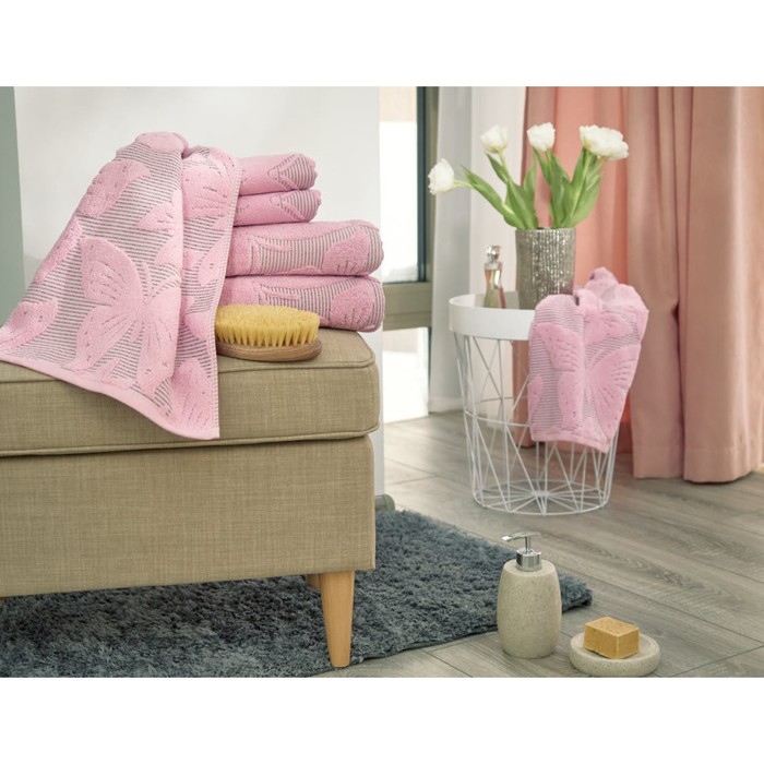 Полотенце махровое Butterfly pink, размер 70х130 см, цвет розовый
Полотенце махровое Butterfly pink, размер 70х130 см, цвет розовый