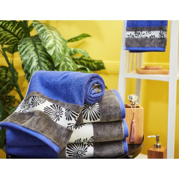 Полотенце махровое Fern, размер 50х90 см, цвет синий
Полотенце махровое Fern, размер 50х90 см, цвет синий