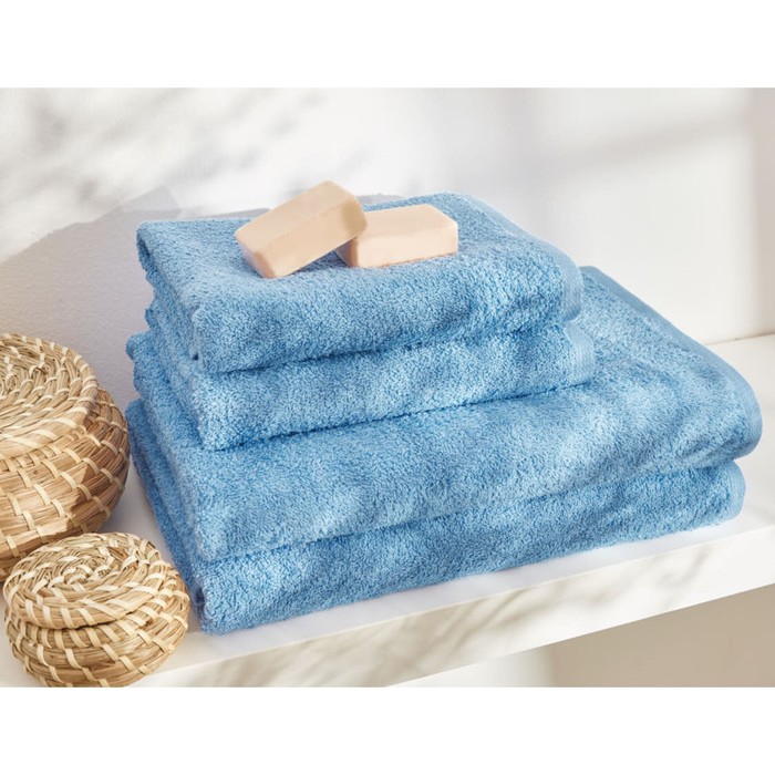 Полотенце махровое Florentine blue, размер 100х150 см, цвет голубой
Полотенце махровое Florentine blue, размер 100х150 см, цвет голубой