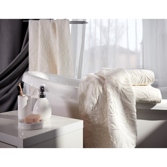 Полотенце махровое Floret milky, размер 50х90 см, цвет бежевый
Полотенце махровое Floret milky, размер 50х90 см, цвет бежевый