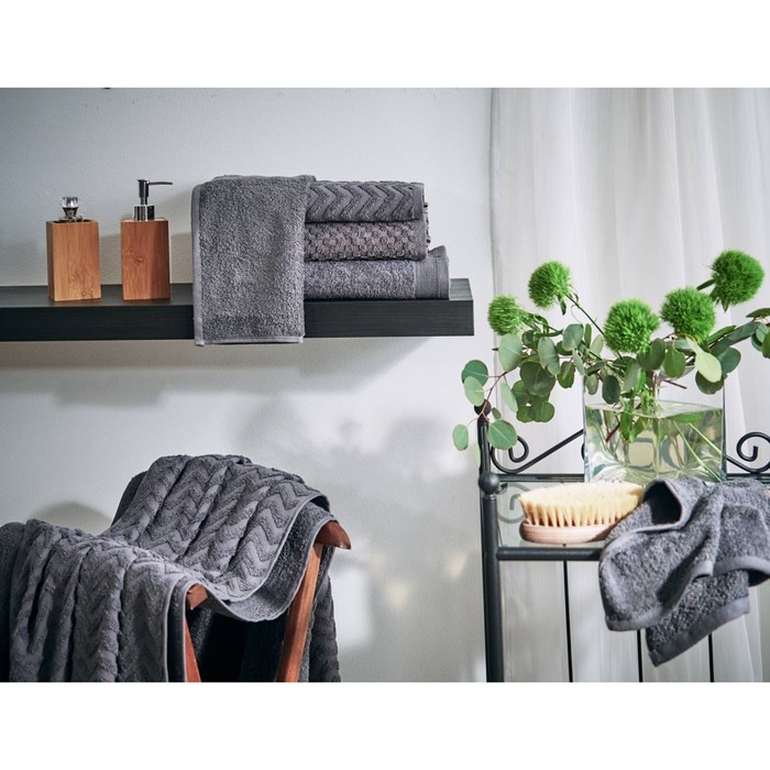 Полотенце махровое Graphite, размер 70х130 см, цвет серый
Полотенце махровое Graphite, размер 70х130 см, цвет серый