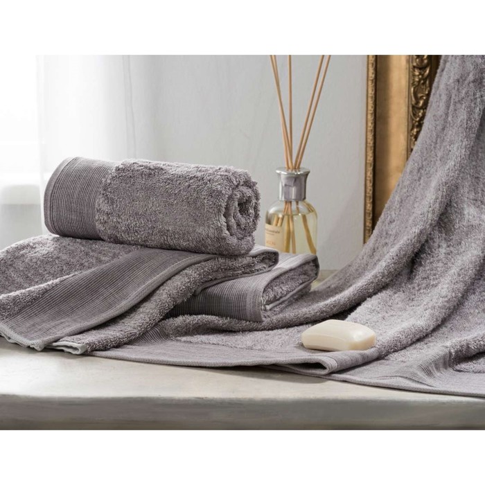 Полотенце махровое Grey, размер 50х90 см, цвет серый 
Полотенце махровое Grey, размер 50х90 см, цвет серый