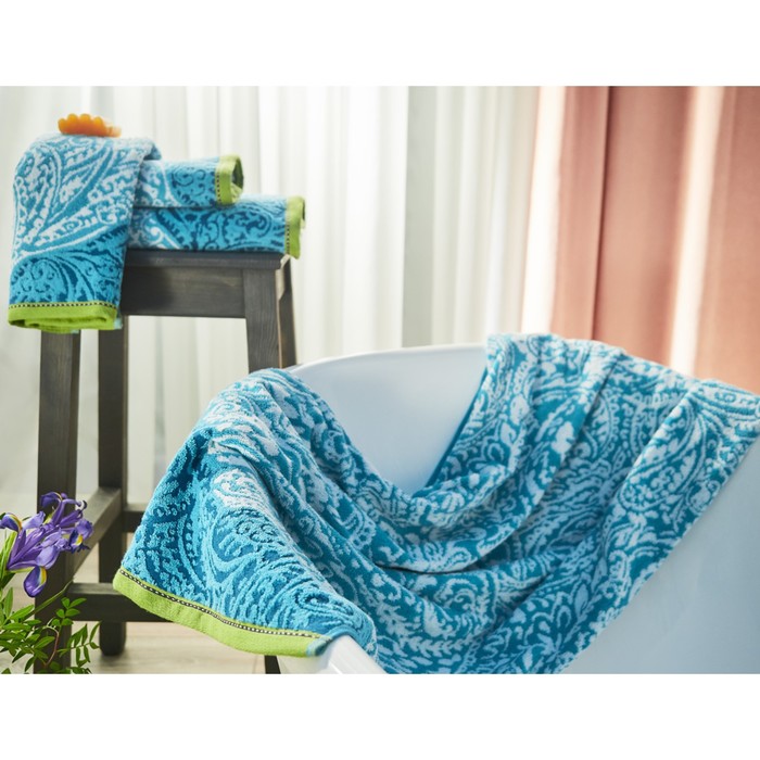 Полотенце махровое Oriental topaz, размер 70х140 см, цвет голубой
Полотенце махровое Oriental topaz, размер 70х140 см, цвет голубой