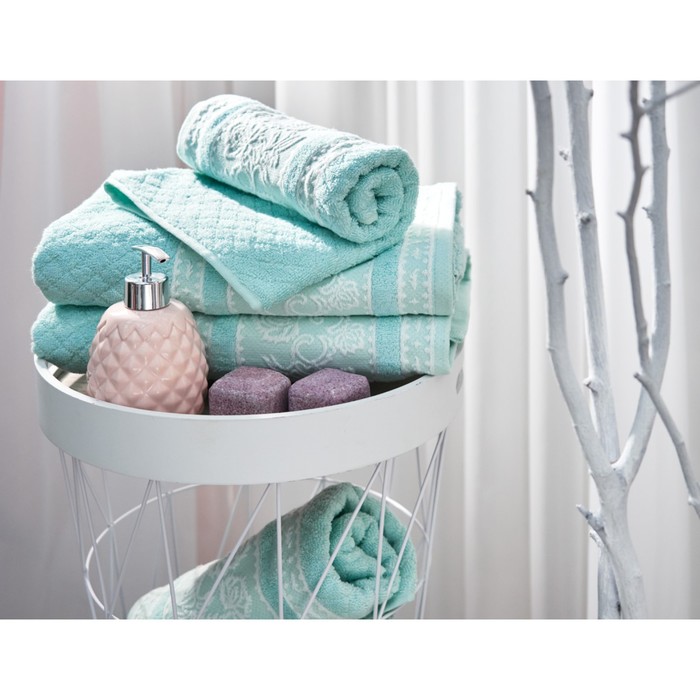 Полотенце махровое Pastoral mint, размер 50х90 см, цвет зеленый
Полотенце махровое Pastoral mint, размер 50х90 см, цвет зеленый