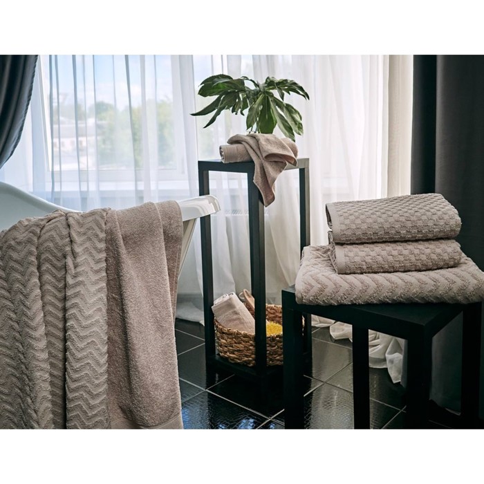 Полотенце махровое Souffle, размер 70х130 см, цвет бежевый
Полотенце махровое Souffle, размер 70х130 см, цвет бежевый