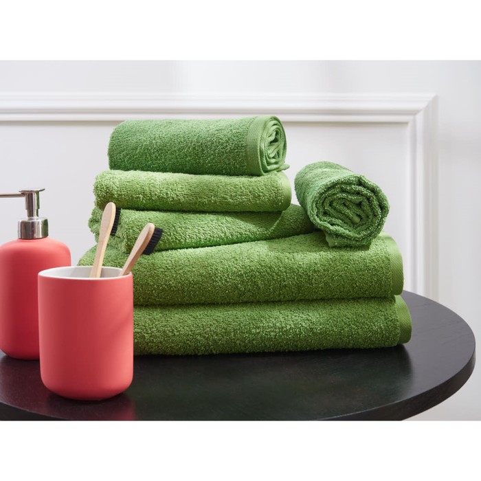 Полотенце махровое Spicy green, размер 100х150 см, цвет зеленый
Полотенце махровое Spicy green, размер 100х150 см, цвет зеленый