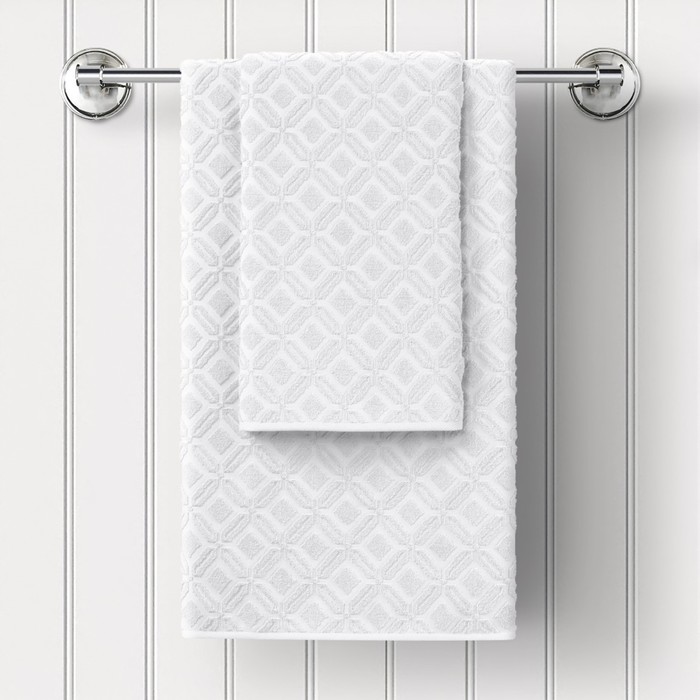 Полотенце махровое White, размер 70х130 см, цвет белый