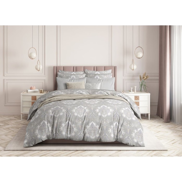Постельное бельё 1,5 сп Damask light grey, размер 150х214 см, 143х215 см, 70х70 см - 2 шт
Постельное бельё 1,5 сп Damask light grey, размер 150х214 см, 143х215 см, 70х70 см - 2 шт