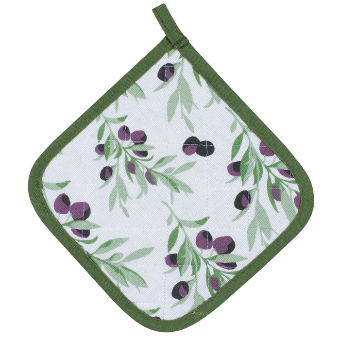 Прихватка Black olives, размер 20х20 см, цвет зеленый
Прихватка Black olives, размер 20х20 см, цвет зеленый