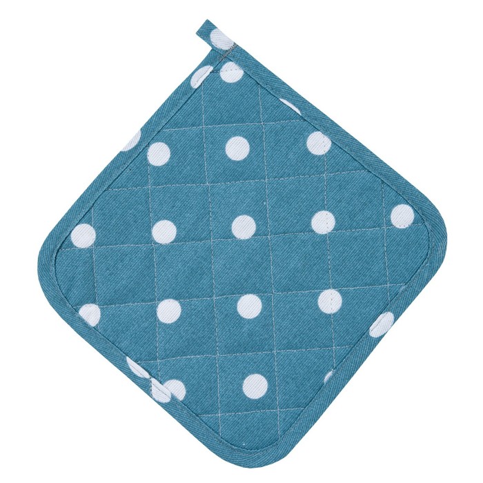 Прихватка Blue polka dot, размер 20х20 см, цвет синий
Прихватка Blue polka dot, размер 20х20 см, цвет синий