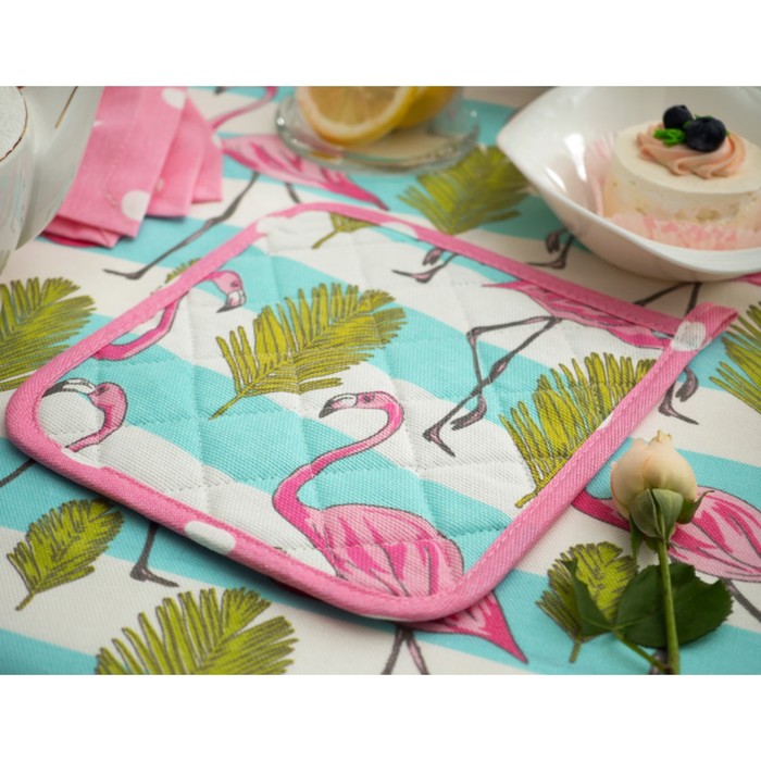 Прихватка Flamingo, размер 20х20 см, цвет розовый
Прихватка Flamingo, размер 20х20 см, цвет розовый