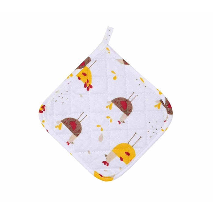 Прихватка Hens, размер 20х20 см, цвет желтый
Прихватка Hens, размер 20х20 см, цвет желтый