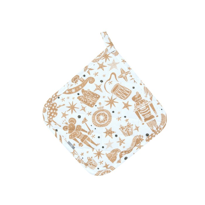 Прихватка Nutcracker, размер 20х20 см, цвет бежевый
Прихватка Nutcracker, размер 20х20 см, цвет бежевый