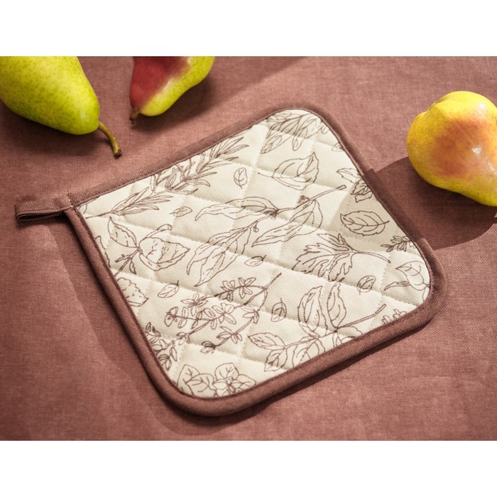 Прихватка Rosemary, размер 20х20 см, цвет коричневый
Прихватка Rosemary, размер 20х20 см, цвет коричневый