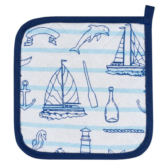Прихватка Sea breeze, размер 20х20 см, цвет синий
Прихватка Sea breeze, размер 20х20 см, цвет синий
