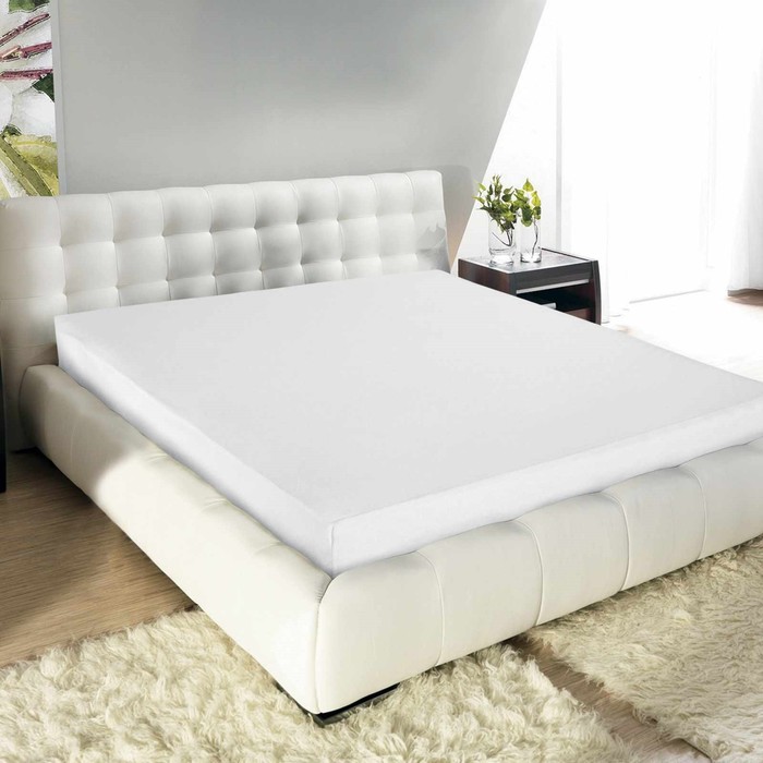 Простыня на резинке White, размер 180х200х20 см, цвет белый
Простыня на резинке White, размер 180х200х20 см, цвет белый