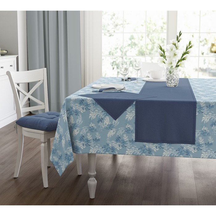 Скатерть Azure, размер 140х180 см, цвет голубой
Скатерть Azure, размер 140х180 см, цвет голубой