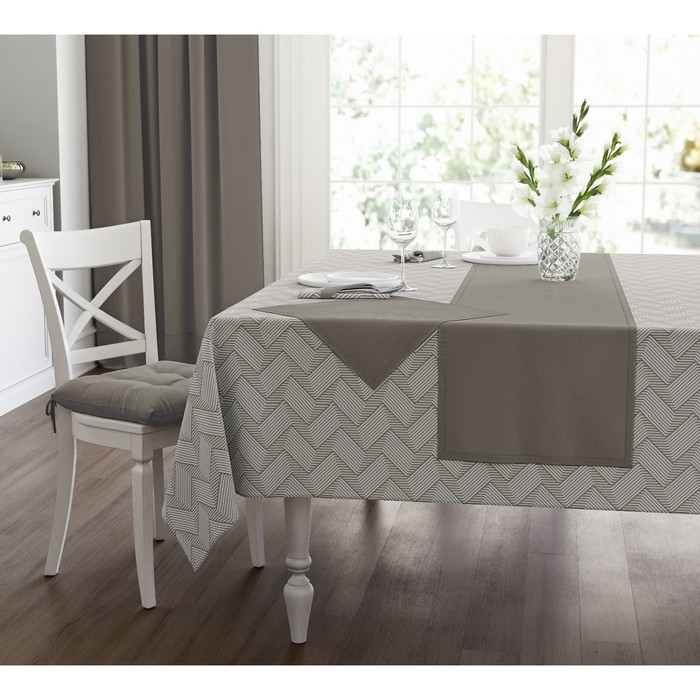 Скатерть Blossom beige, размер 110х140 см, цвет бежевый 
Скатерть Blossom beige, размер 110х140 см, цвет бежевый
