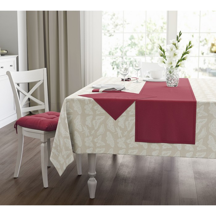 Скатерть Butterflies white, размер 140х180 см, цвет бежевый
Скатерть Butterflies white, размер 140х180 см, цвет бежевый