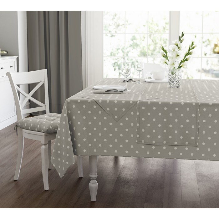 Скатерть Grey polka dot, размер 140х150 см, цвет серый
Скатерть Grey polka dot, размер 140х150 см, цвет серый