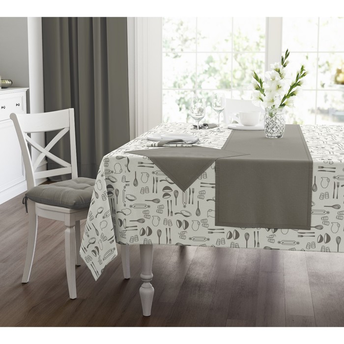 Скатерть Loft, размер 140х180 см, цвет серый
Скатерть Loft, размер 140х180 см, цвет серый