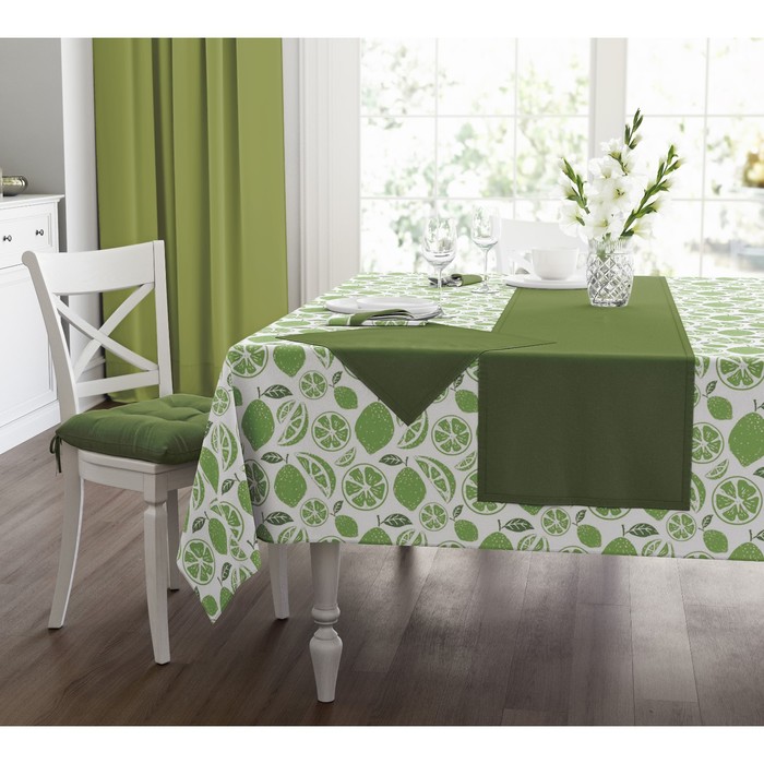 Скатерть Mojito, размер 140х150 см, цвет зеленый
Скатерть Mojito, размер 140х150 см, цвет зеленый