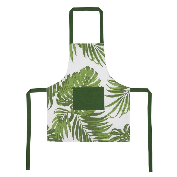 Фартук женский Leaves, размер 60х70 см, цвет зеленый
Фартук женский Leaves, размер 60х70 см, цвет зеленый