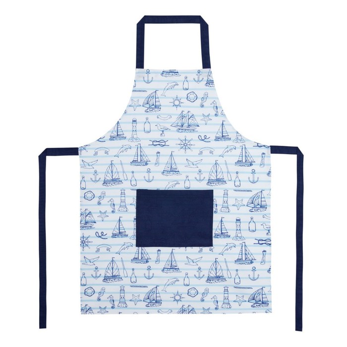 Фартук женский Sea breeze, размер 60х80 см, цвет синий 
Фартук женский Sea breeze, размер 60х80 см, цвет синий