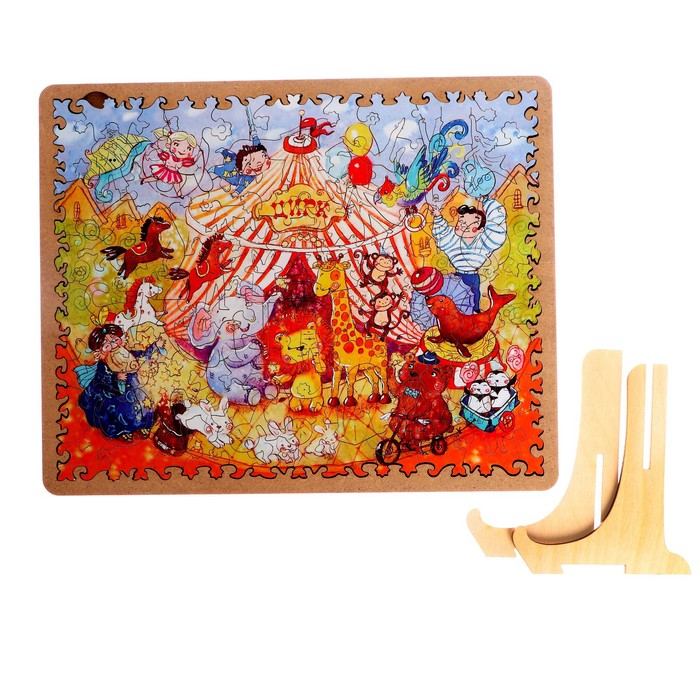 Пазл - картина из дерева «Цирк» 100 деталей
Пазл - картина из дерева «Цирк» 100 деталей