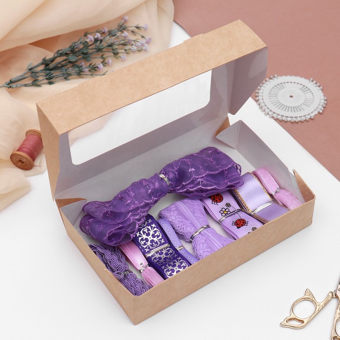 Набор лент «Ассорти», 2 м, 9 шт, цвет фиолетово-сиреневый
Набор лент «Ассорти», 2 м, 9 шт, цвет фиолетово-сиреневый