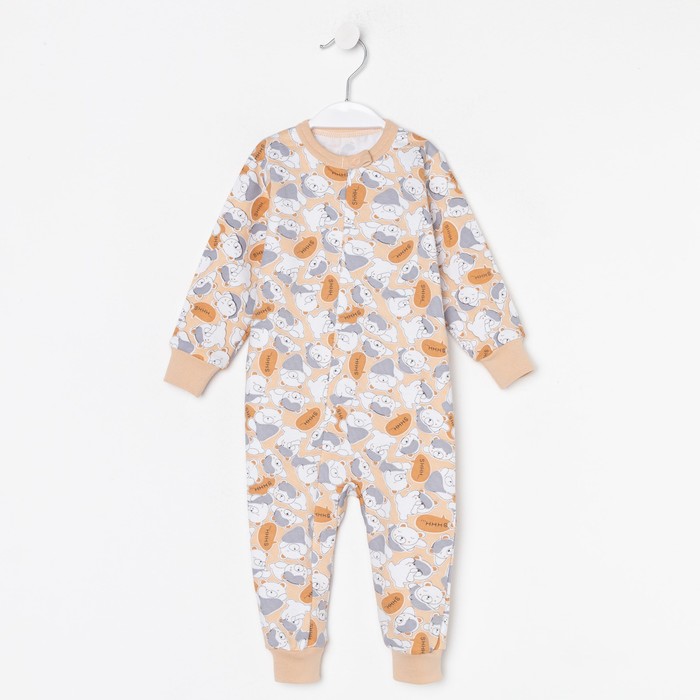 Комбинезон детский, цвет бежевый/мишки, рост 80 см
Комбинезон детский, цвет бежевый/мишки, рост 80 см
