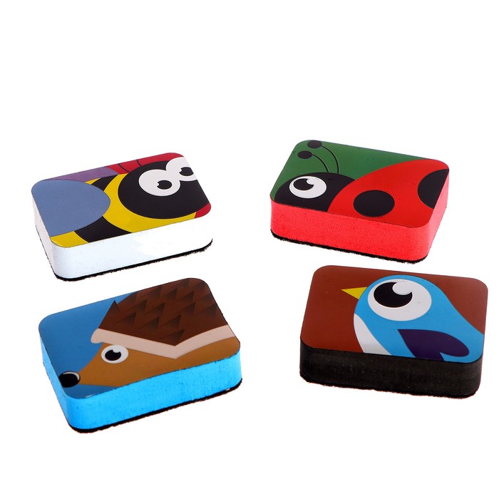 Губка для маркерной доски «Животные» 7 см, виды МИКС
Губка для маркерной доски «Животные» 7 см, виды МИКС