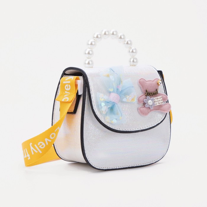 Сумка дет L-831 Бант, мишка, 12*5*11, отд на магните, рег ремень, белый
Сумка дет L-831 Бант, мишка, 12*5*11, отд на магните, рег ремень, белый