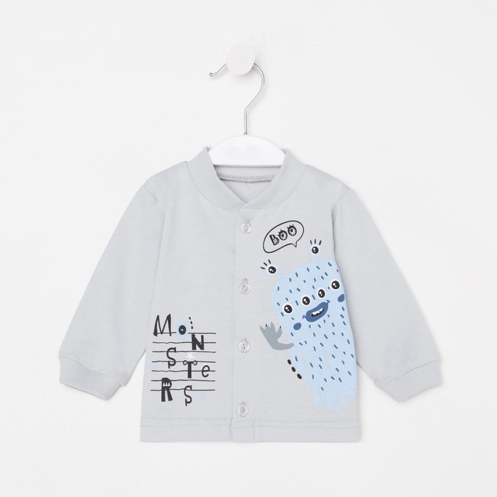 Кофточка детская, цвет серый, рост 74 см
Кофточка детская, цвет серый, рост 74 см