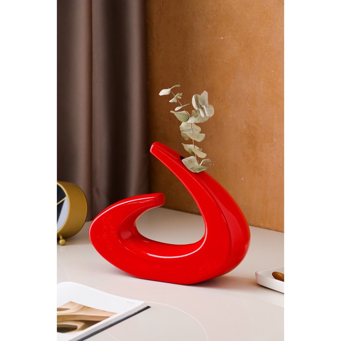 Ваза керамическая "Изида", настольная, красная, 30 см
Ваза керамическая "Изида", настольная, красная, 30 см