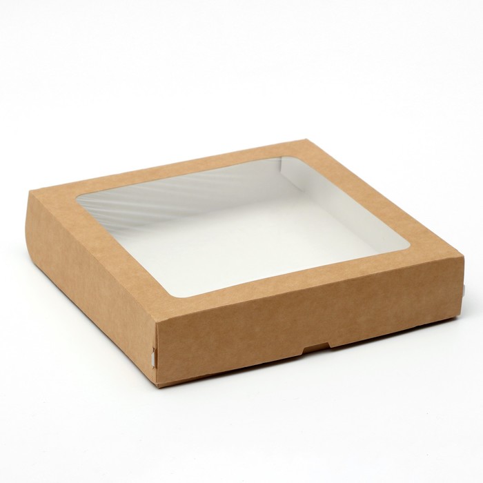 Коробка складная, с окном, крафтовая, 24 х 24 х 5 см
Коробка складная, с окном, крафтовая, 24 х 24 х 5 см