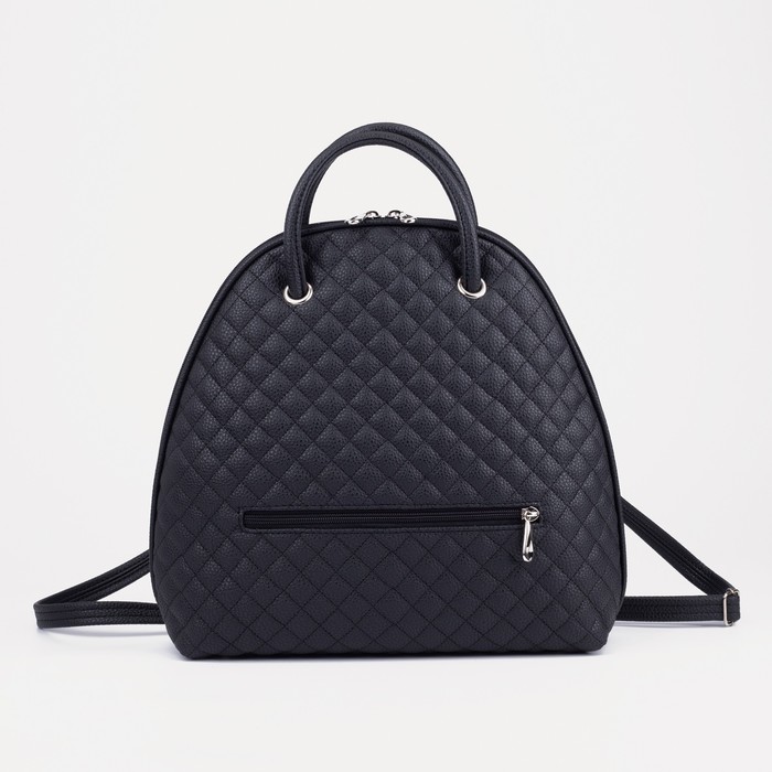 Сумка-рюкзак на молнии, цвет чёрный
Сумка-рюкзак на молнии, цвет чёрный