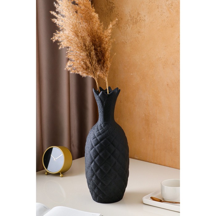 Ваза напольная "Ананас", кожа, чёрная, 40 см
Ваза напольная "Ананас", кожа, чёрная, 40 см