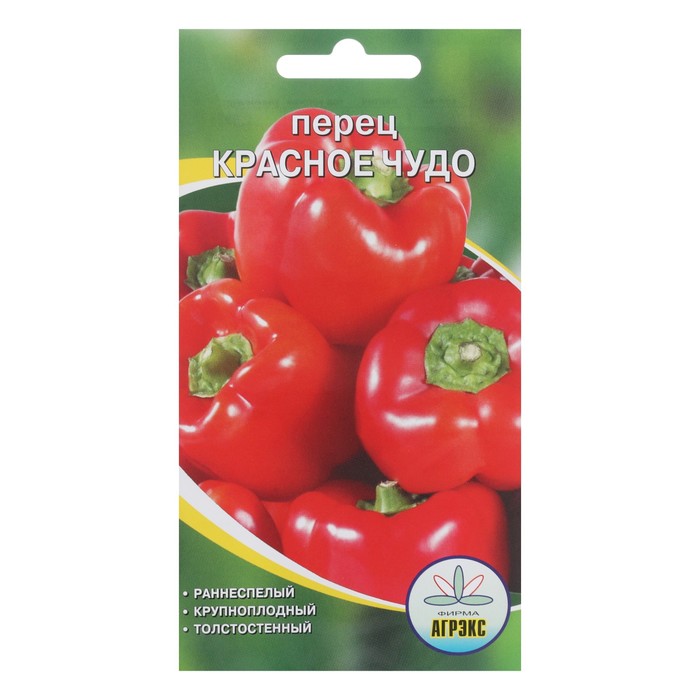 Семена Перец "Агрэкс" сладкий "Красное чудо", 20 шт.
Семена Перец "Агрэкс" сладкий "Красное чудо", 20 шт.