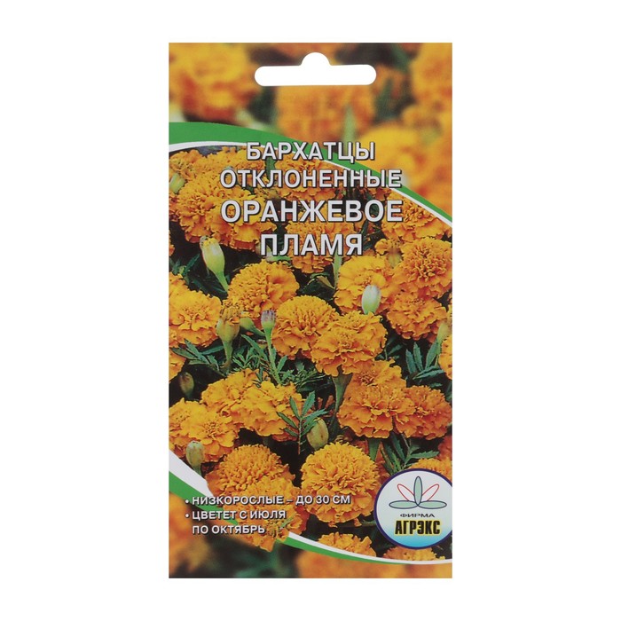 Семена Цветов однолетние Бархатцы Оранжевое пламя", отклонённые, махровые, 0,25 г 
Семена Цветов однолетние Бархатцы Оранжевое пламя", отклонённые, махровые, 0,25 г